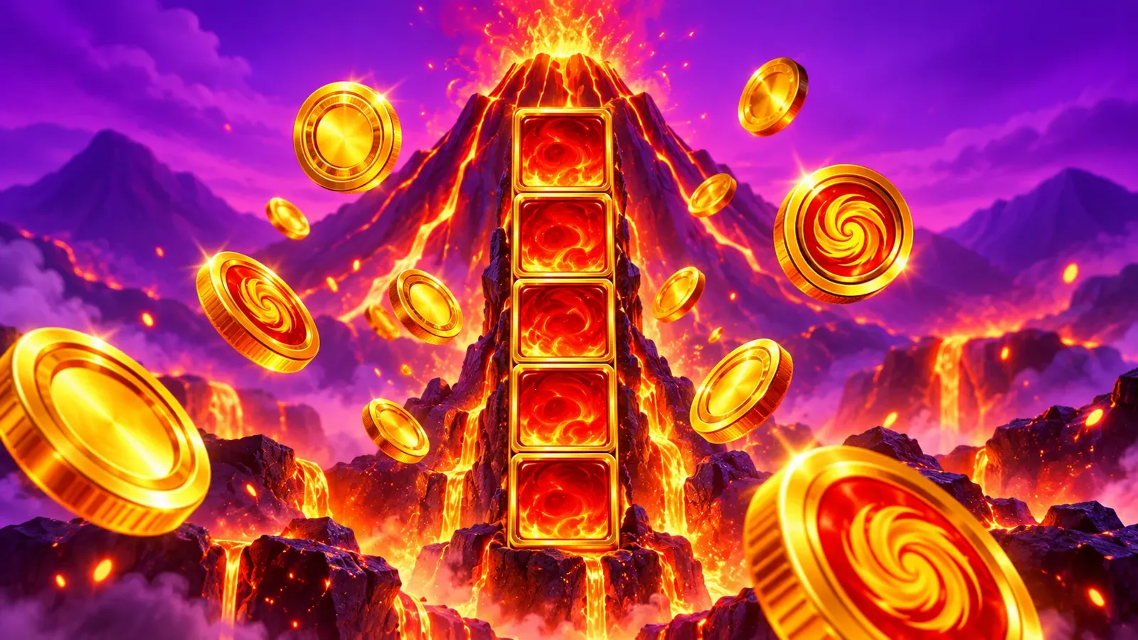Coin Volcano 2: game rules and edition
