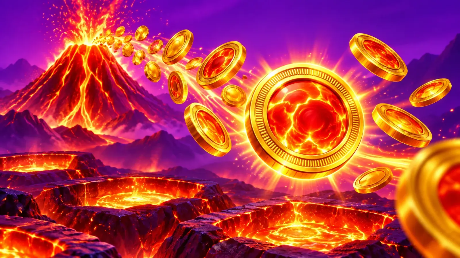 Coin Volcano: game rules and edition