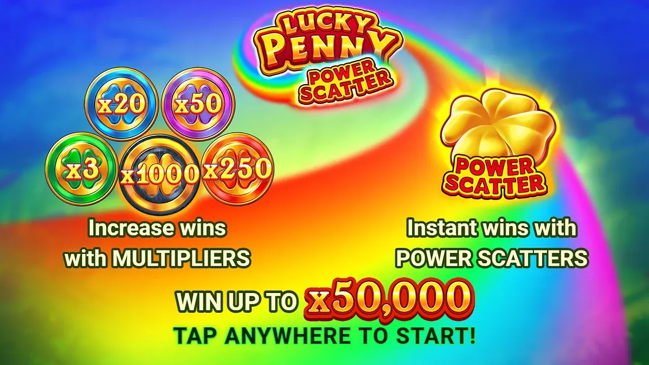 Lucky Penny Power Scatter game display, view 2